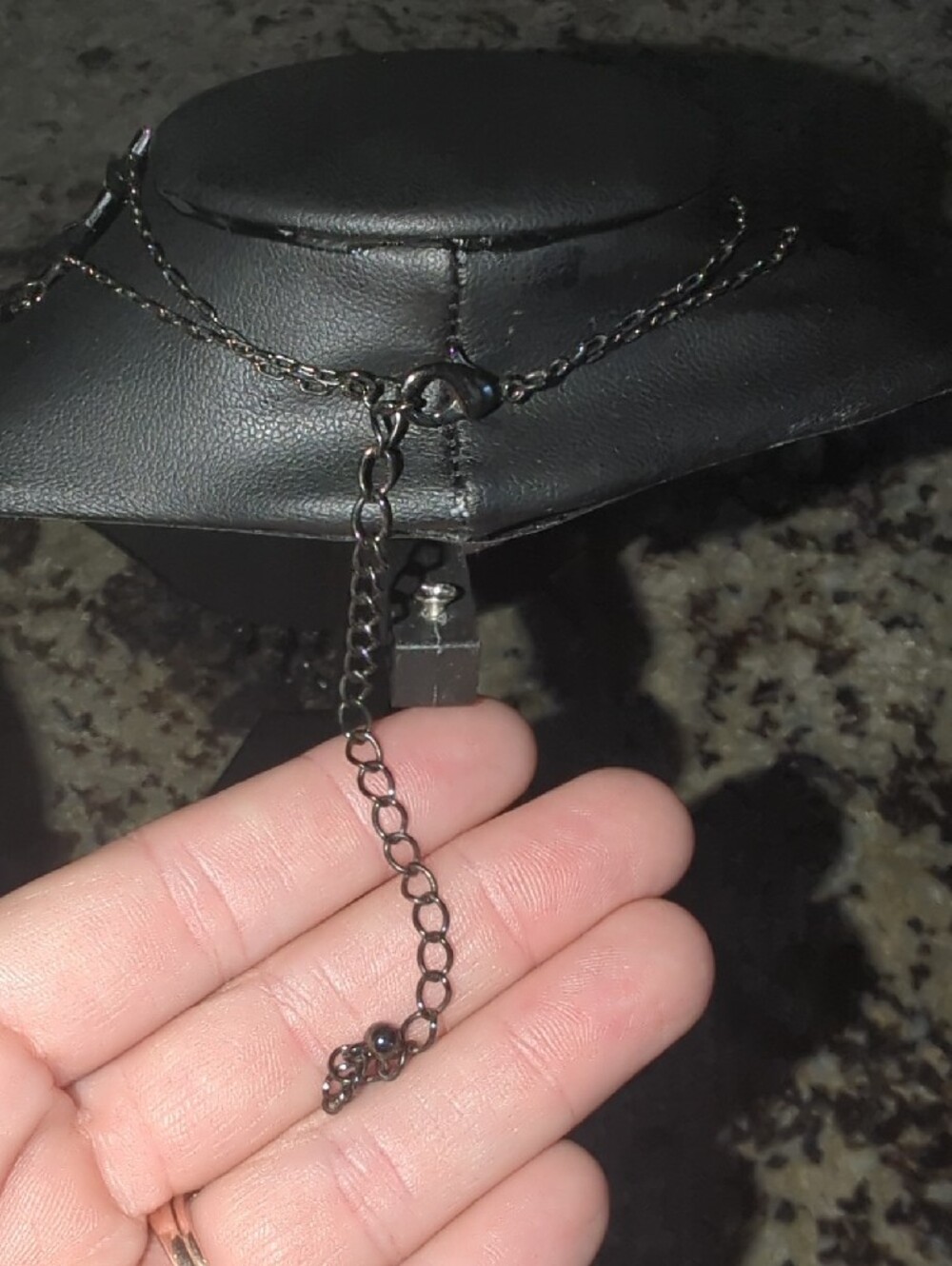 Elegant Black Fringe Beaded Statement Necklace - Picture 3 of 4